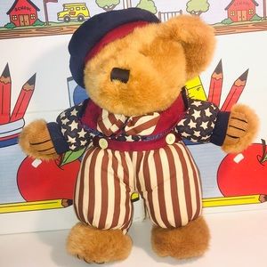 Vintage 1999 Dan Dee Patriotic Liberty Teddy Bears